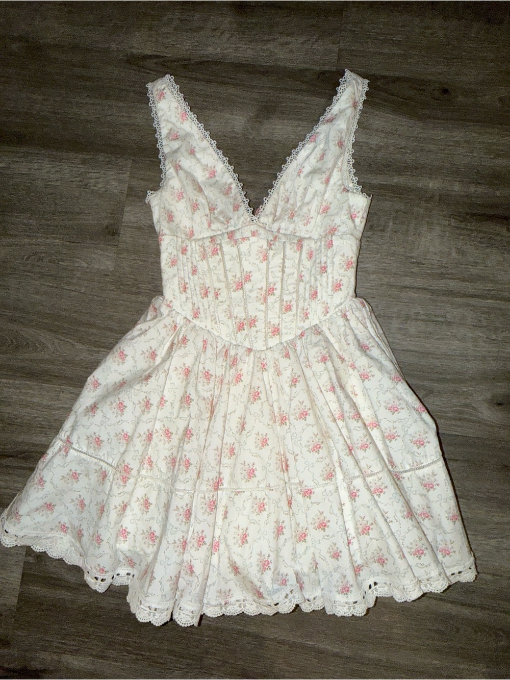 House of CB Salma rose print mini dress - Picture 13 of 16